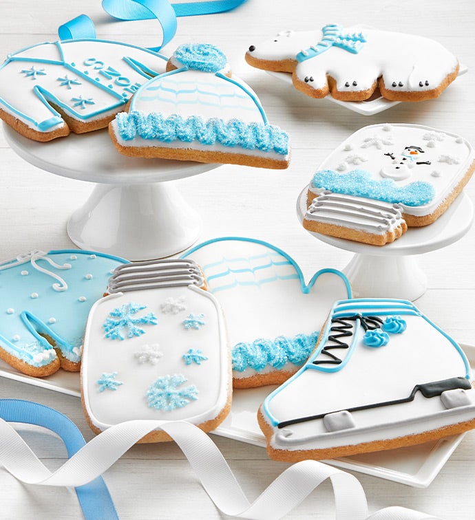 Winter Artisan Iced Cookies